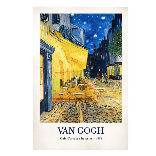 Canvas schilderijen - Vincent van Gogh - Cafe Terrace In Arles - Museum Edition