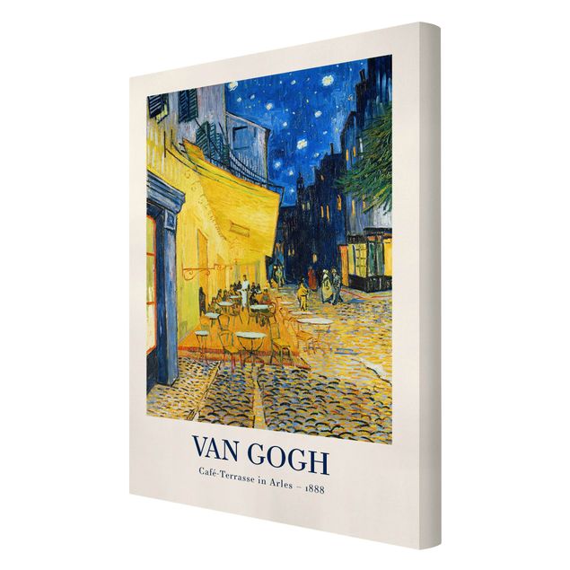 Canvas schilderijen - Vincent van Gogh - Cafe Terrace In Arles - Museum Edition