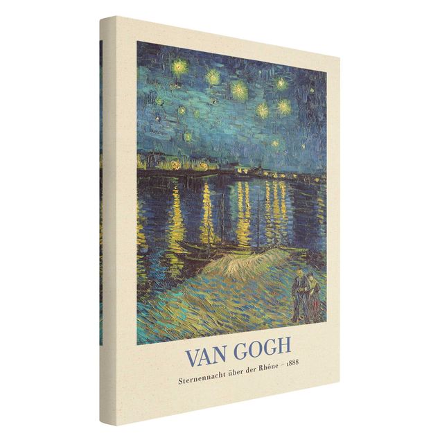 Natuurlijk canvas schilderijen Vincent van Gogh - Starry Night - Museum Edition