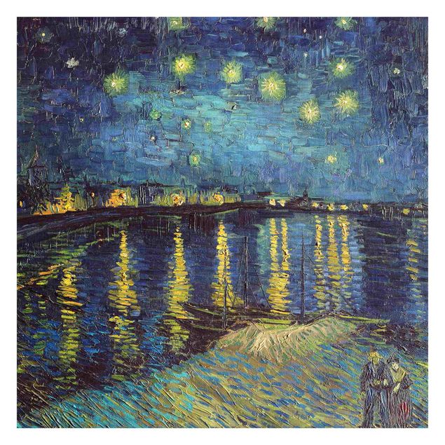 Fotobehang Vincent Van Gogh - Starry Night Over The Rhone