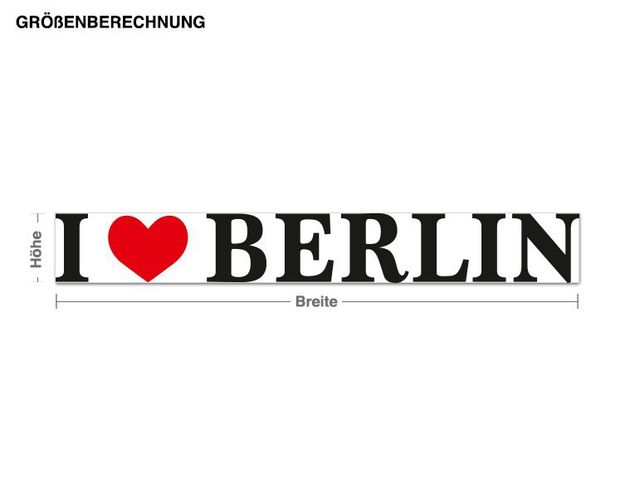 Muurstickers Duitsland I Love Berlin