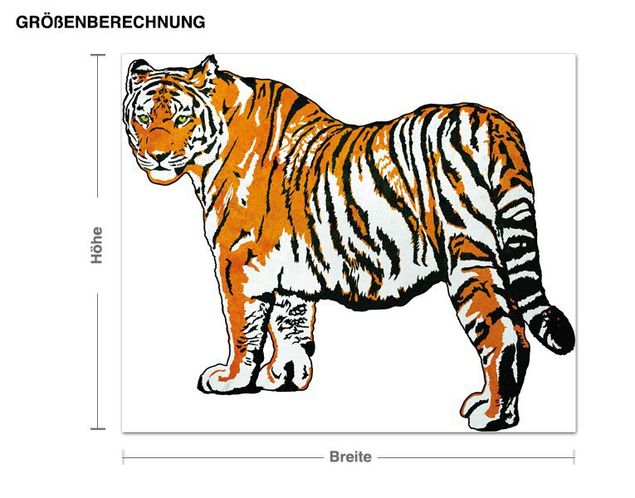 Muurstickers tijger Tiger Illustration