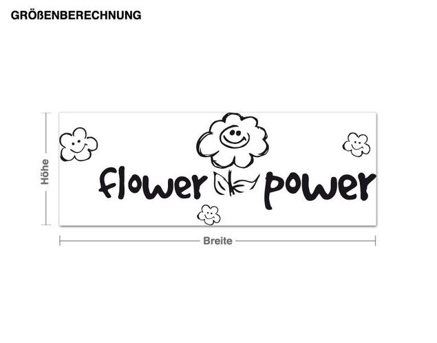 Muurstickers Flower Power