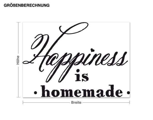 Muurstickers spreuken en quotes Homemade Happiness