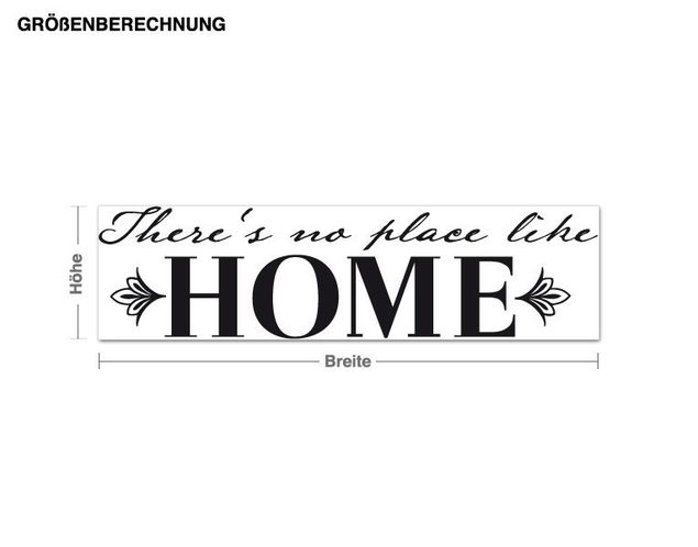 Muurstickers spreuken en quotes There is no place like home