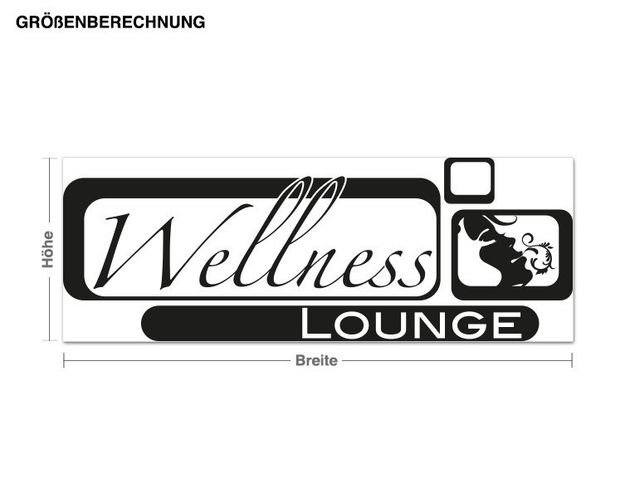 Muurstickers spreuken en quotes Wellness Lounge Retro Look