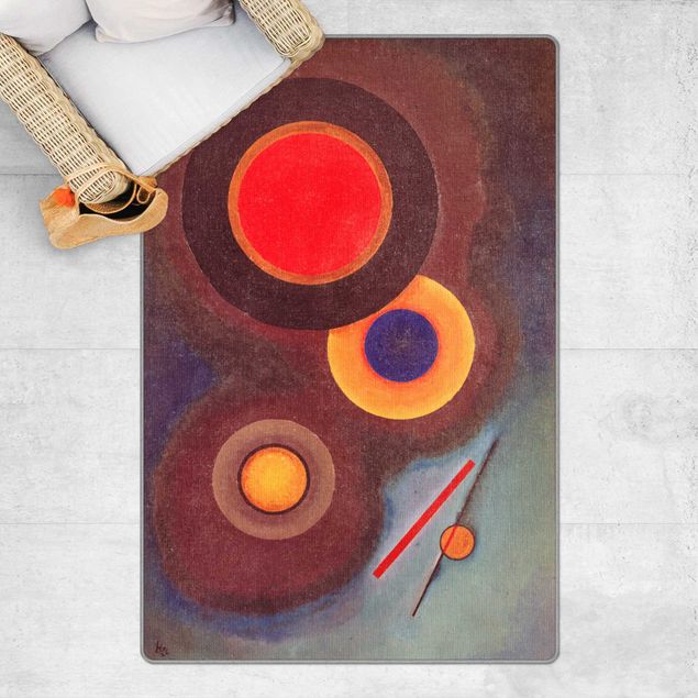 vloerkleed abstract Wassily Kandinsky - Circles And Lines