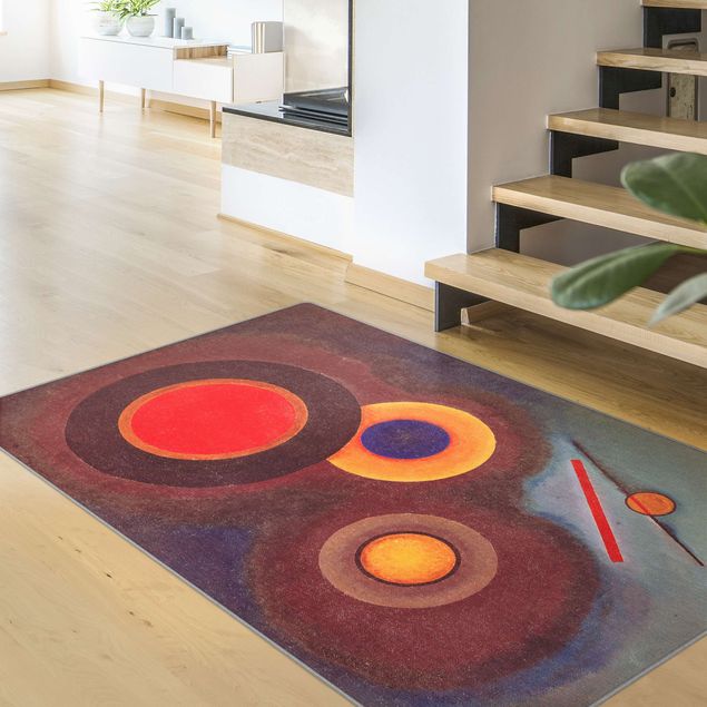 tapijt modern Wassily Kandinsky - Circles And Lines