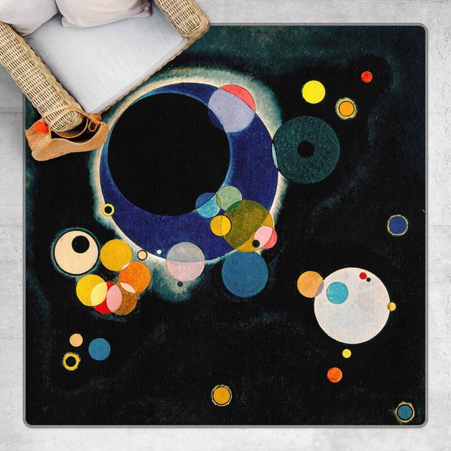 zwart tapijt Wassily Kandinsky - Sketch Circles