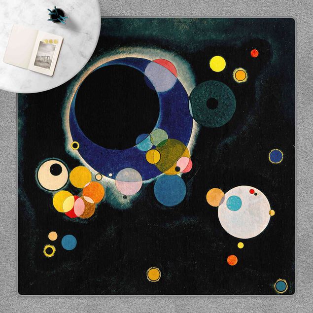 antraciet tapijt Wassily Kandinsky - Sketch Circles
