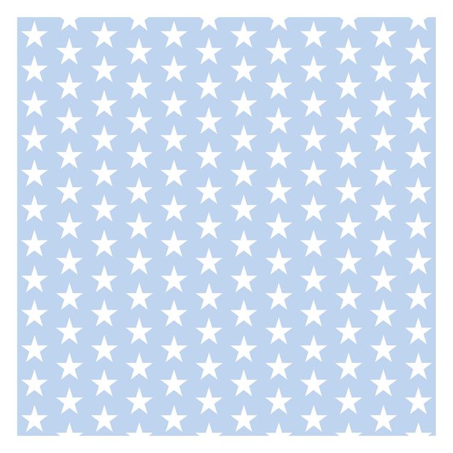 Patroonbehang White Stars On Blue