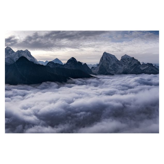 Fotobehang Sea Of ​​Clouds In The Himalayas