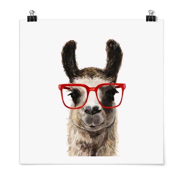 Posters Hip Lama With Glasses II