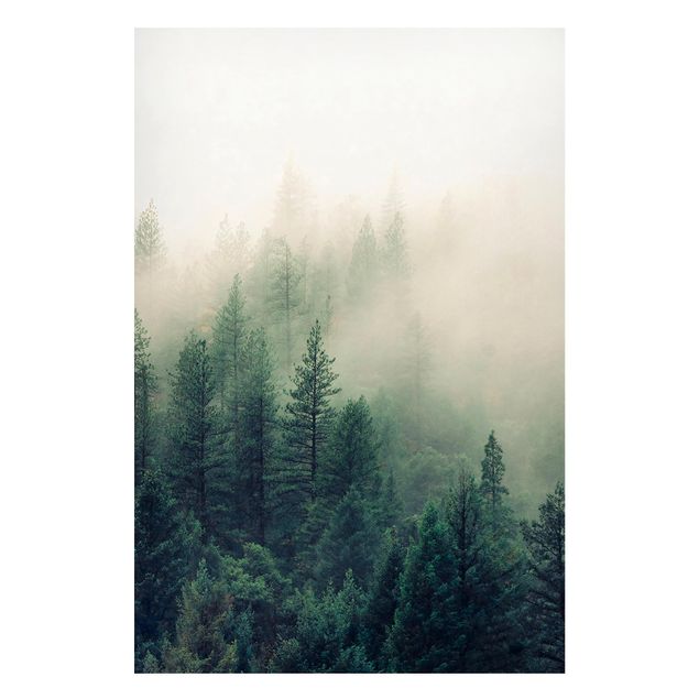 Magneetborden Foggy Forest Awakening