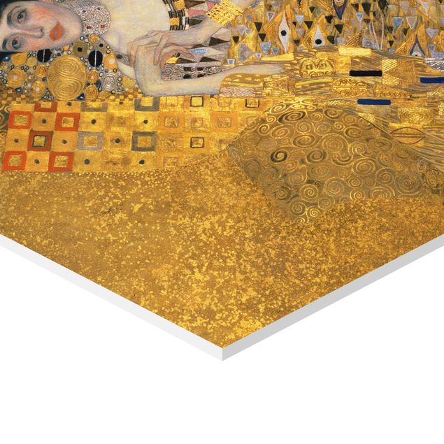Hexagons Forex schilderijen Gustav Klimt - Portrait Of Adele Bloch-Bauer I