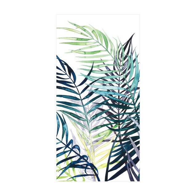 groen vloerkleed Exotic Foliage - Palm Tree