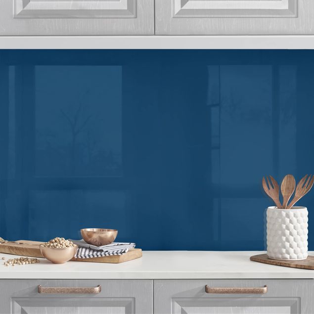 Achterwand voor keuken eenkleurig Prussian Blue