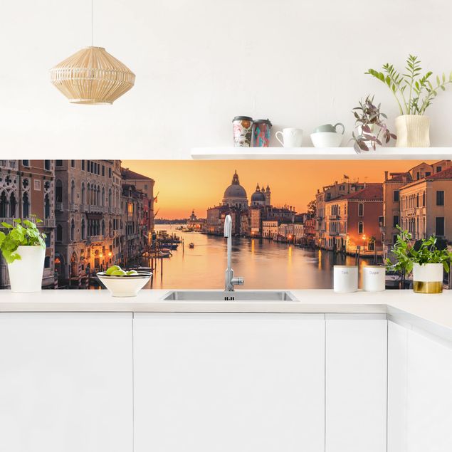 Achterwand in keuken Golden Venice