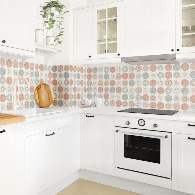 Achterwand voor keuken Hand Paintes Mandala Pattern