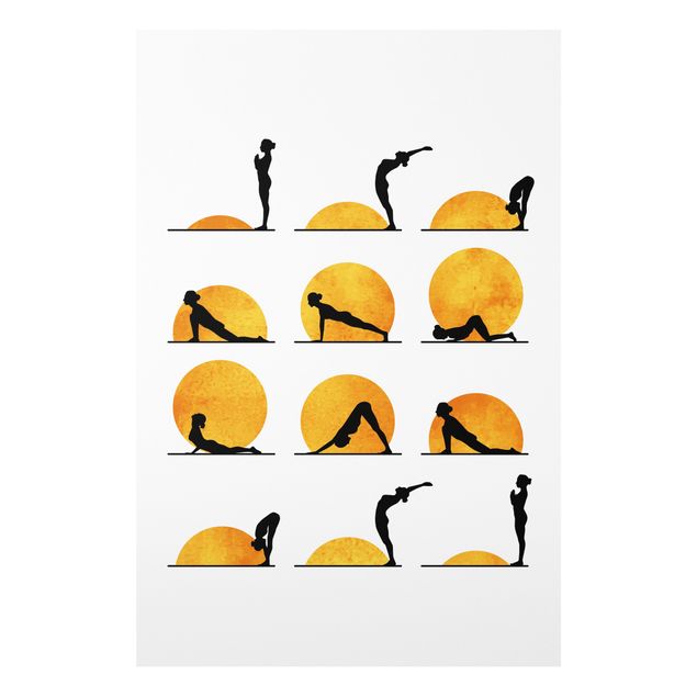 Forex schilderijen Yoga -  Sun Salutation