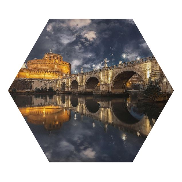 Hexagons Forex schilderijen Ponte Sant'Angelo In Rome