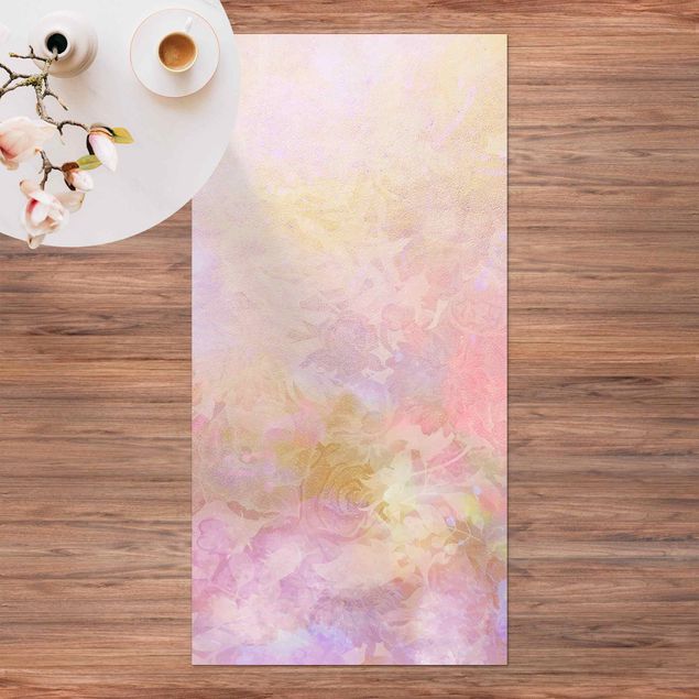 Loper tapijt Bright Floral Dream In Pastel