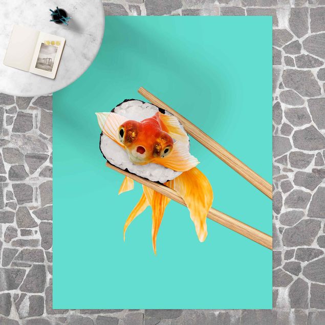 moderne vloerkleden Sushi With Goldfish
