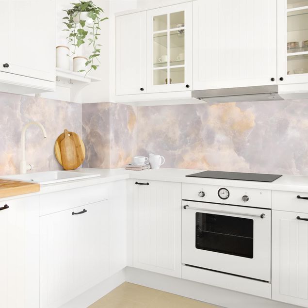 Achterwand voor keuken Onyx Marble