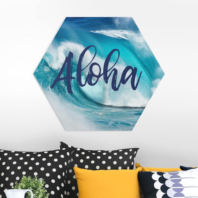 Hexagons Forex schilderijen Aloha