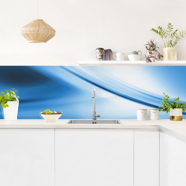 Achterwand voor keuken abstract Deep Blue Heaven