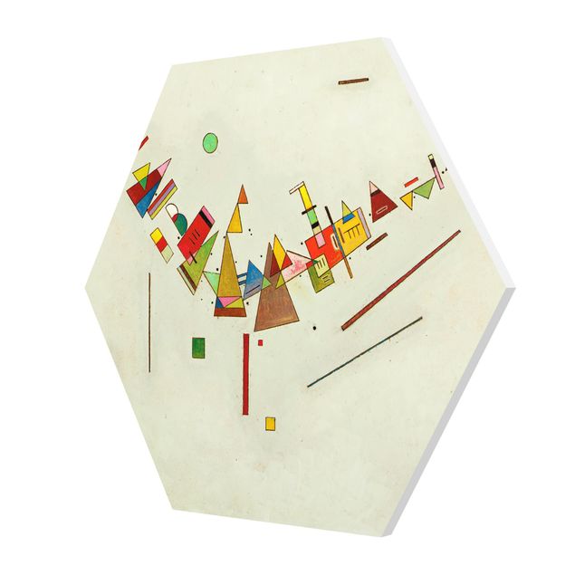 Hexagons Forex schilderijen Wassily Kandinsky - Angular Swing