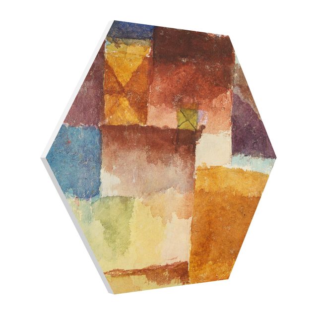 Hexagons Forex schilderijen Paul Klee - In the Wasteland