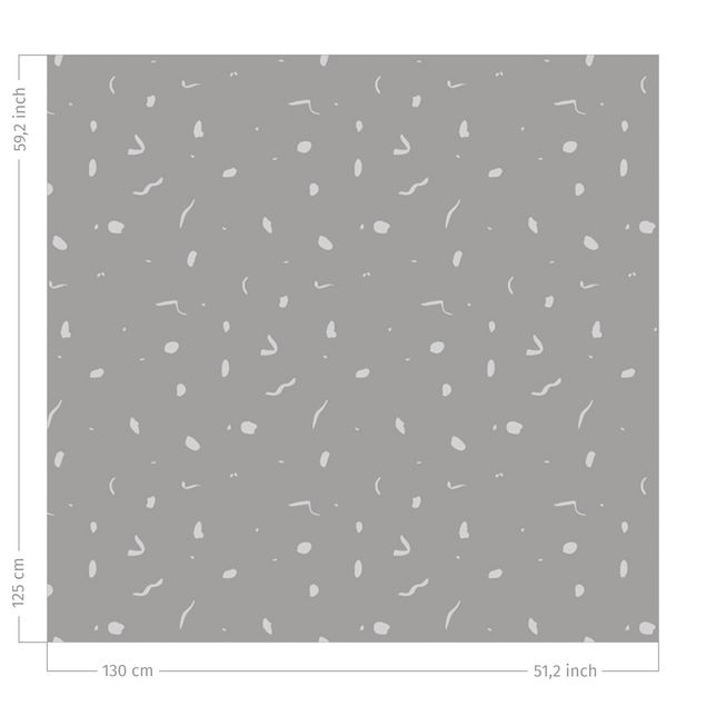 gordijnen patronen Abstract Monochrome Pattern - Grey