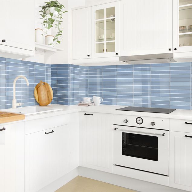 Achterwand voor keuken Metro Tiles - Light Blue