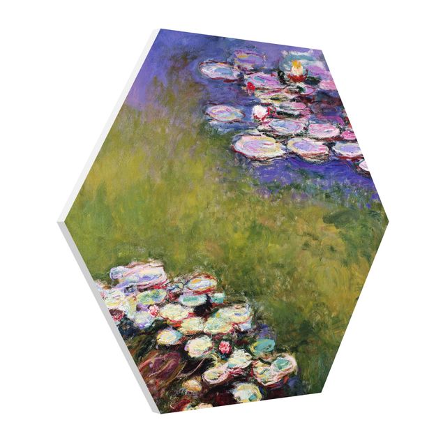 Hexagons Forex schilderijen Claude Monet - Water Lilies