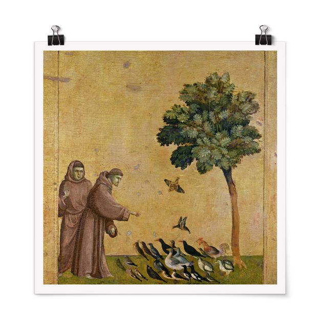 Posters Giotto di Bondone - St. Francis addressing the Birds