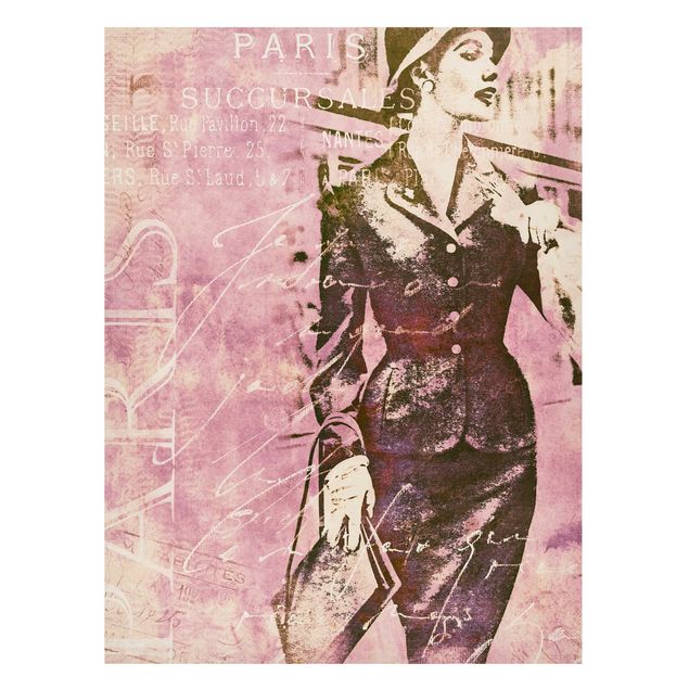 Magneetborden Vintage Collage - Parisienne