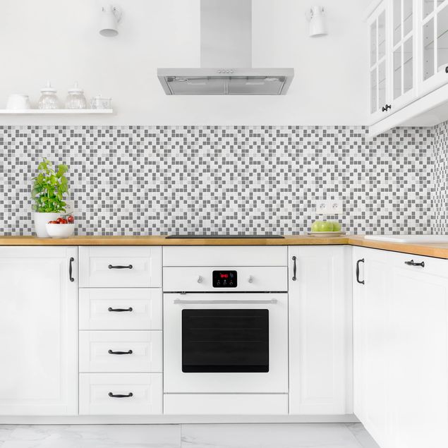 Achterwand voor keuken steenlook Mosaic Tiles Gray