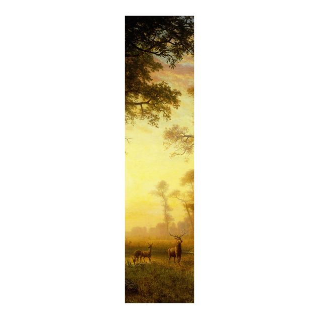 Schuifgordijnen Albert Bierstadt - Light in the Forest