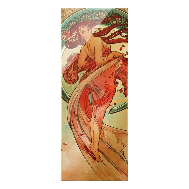 Glasschilderijen Alfons Mucha - Four Arts - Dance