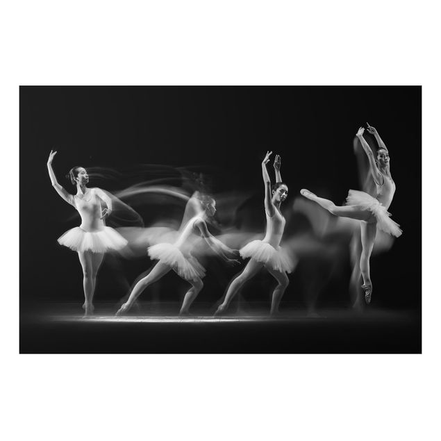 Aluminium Dibond schilderijen Ballerina Art Wave