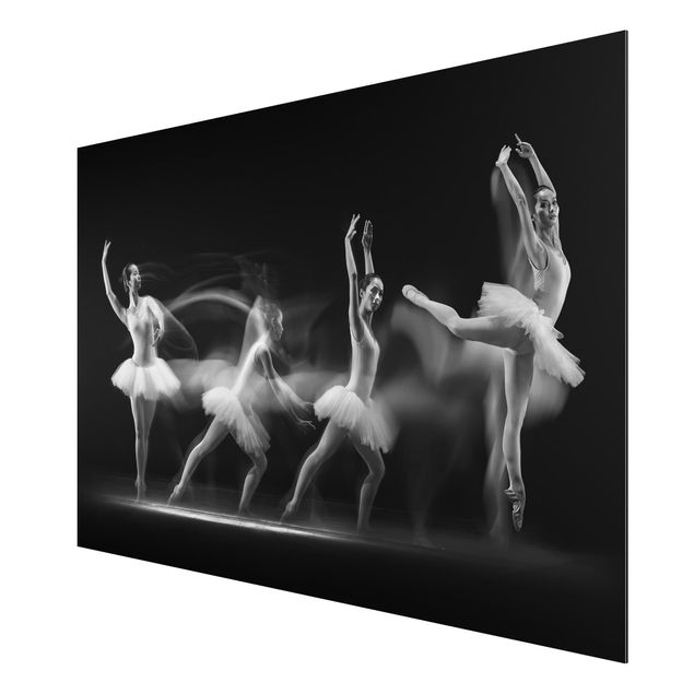 Aluminium Dibond schilderijen Ballerina Art Wave
