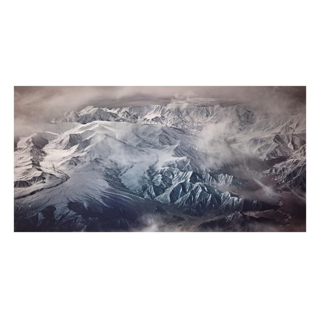 Aluminium Dibond schilderijen Mountains Of Tibet