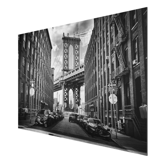 Aluminium Dibond schilderijen Manhattan Bridge In America