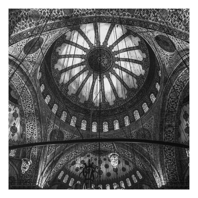 Aluminium Dibond schilderijen The Domes Of The Blue Mosque