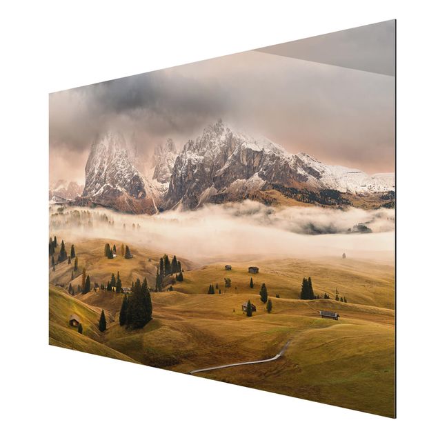 Aluminium Dibond schilderijen Myths of the Dolomites