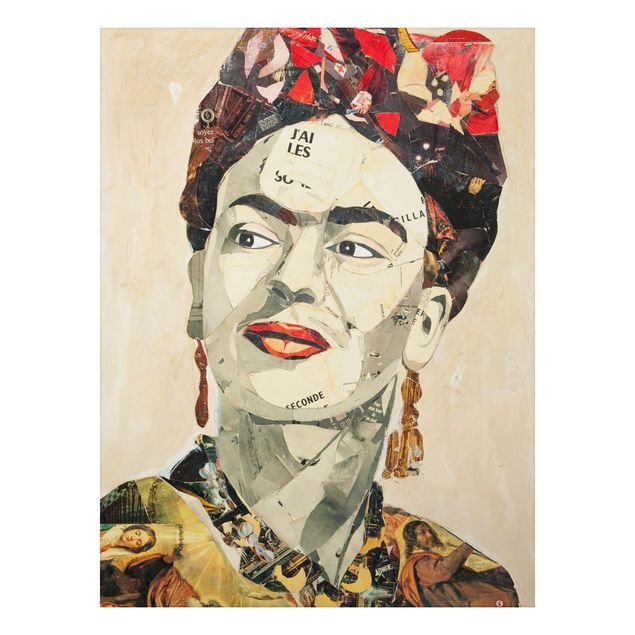Aluminium Dibond schilderijen Frida Kahlo - Collage No.2