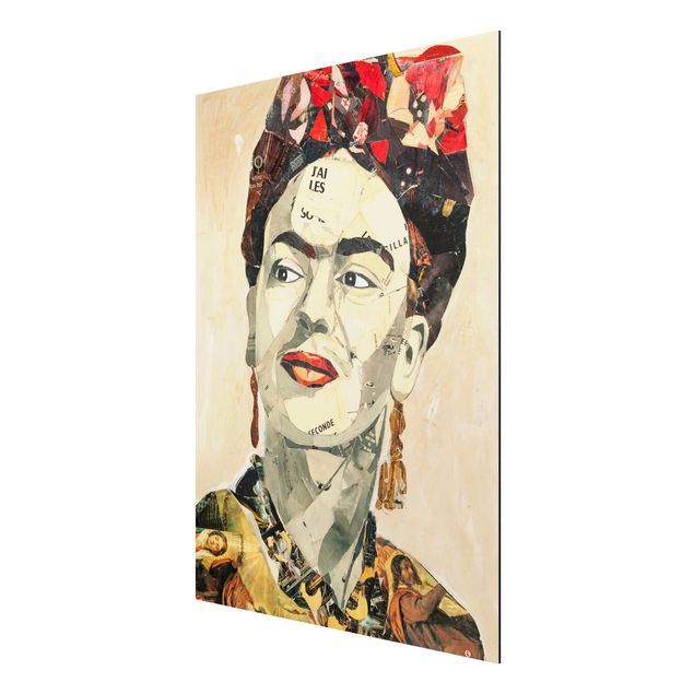 Aluminium Dibond schilderijen Frida Kahlo - Collage No.2