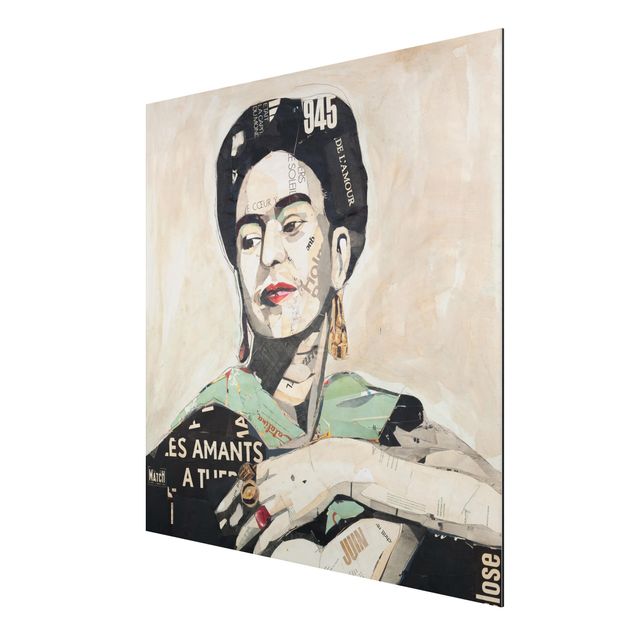 Aluminium Dibond schilderijen Frida Kahlo - Collage No.4
