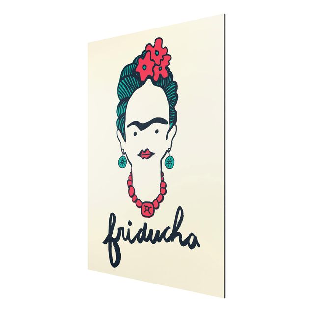 Aluminium Dibond schilderijen Frida Kahlo - Friducha